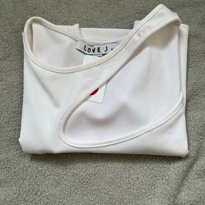 White crop top size medium from rainbow
